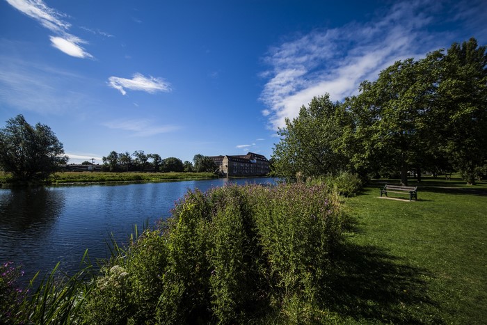River Great Ouse in Huntingdon, Cambridgeshire, England