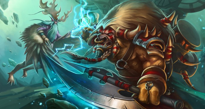 Malfurion Archdruid and E.T.C. from Heroes of the Storm