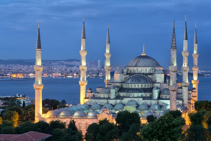 Sultan Ahmed Mosque (Blue Mosque) in Istanbul at Night