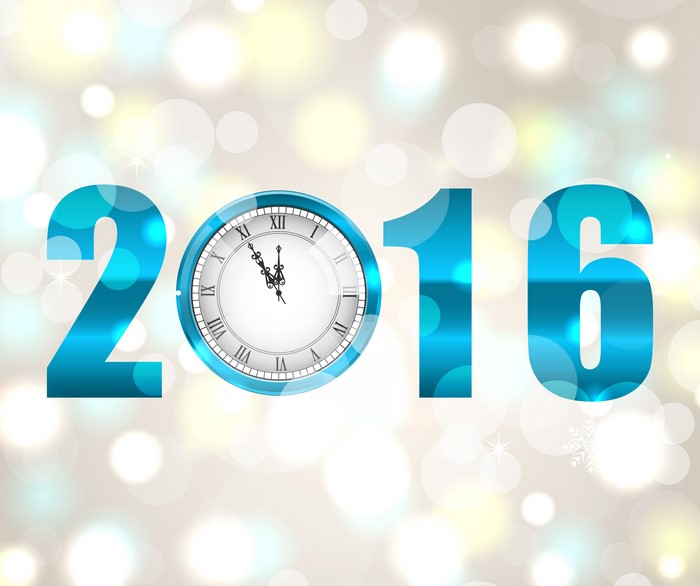 2016 New Year's Eve Clock
