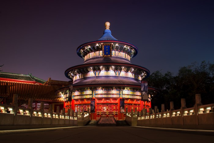 Temple of Heaven at night