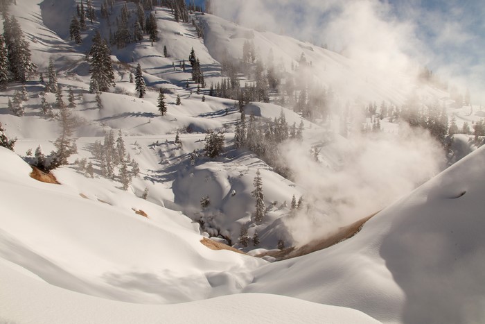 Lassen Volcanic National Park in Winter