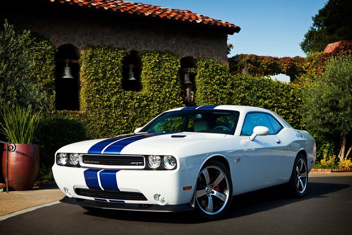 2011 Dodge Challenger SRT8 with Blue Stripes
