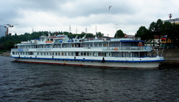 The Sabantuyev passenger ship on the river