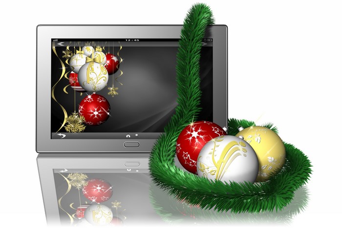 Christmas Balls and Tablet