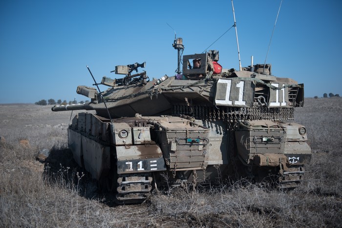 Merkava Mk.3 Tank in a Field