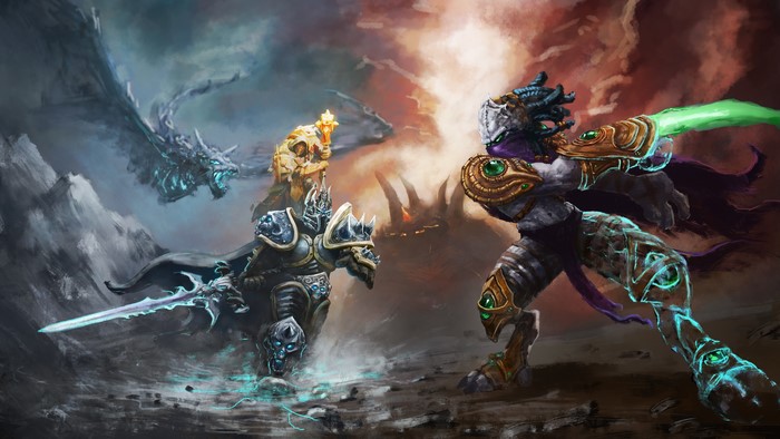 Arthas and Zeratul from Heroes of the Storm