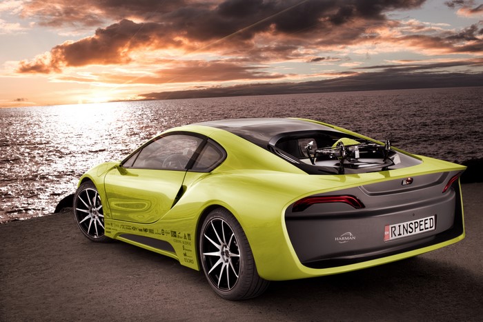 2015 Rinspeed Etos concept car on a coast