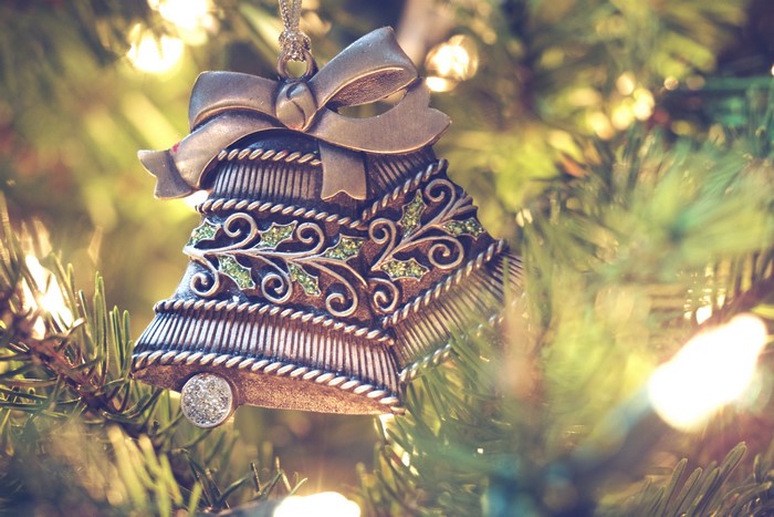 Christmas Bells Ornament on Tree