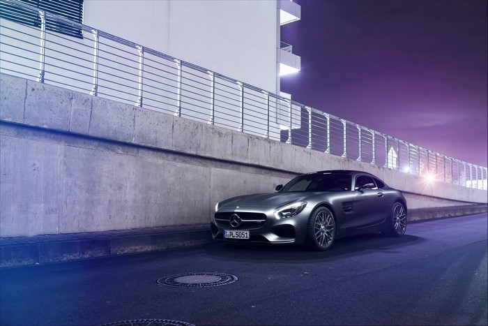 Mercedes-Benz AMG GT S Supercar at Night