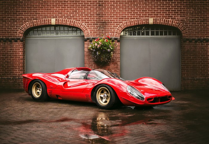 Red 1967 Ferrari 330 P4