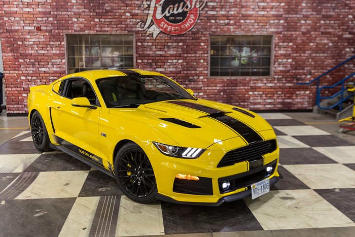 Yellow 2015 Ford Mustang R2300 Blue Oval Edition by Roush