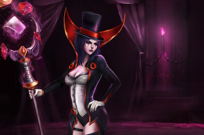 LeBlanc from League of Legends with Mage Staff