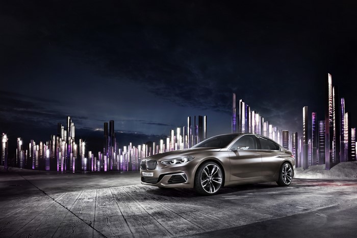 2015 BMW Concept Compact Sedan at Night