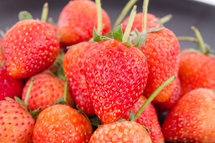 4K Strawberry Closeup