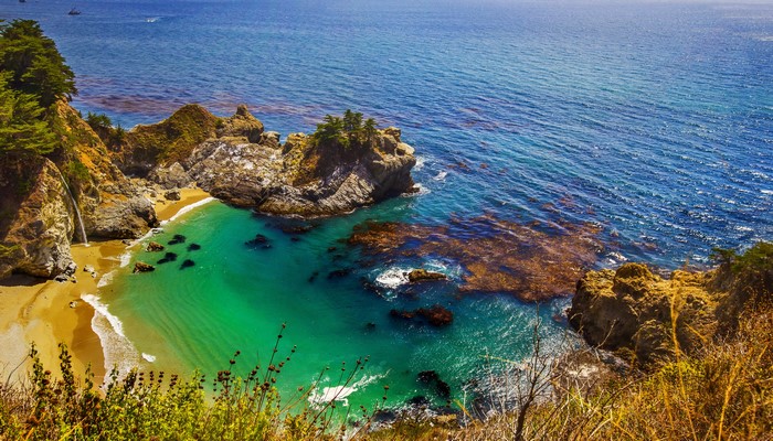 Julia Pfeiffer Burns State Park, California Coastline