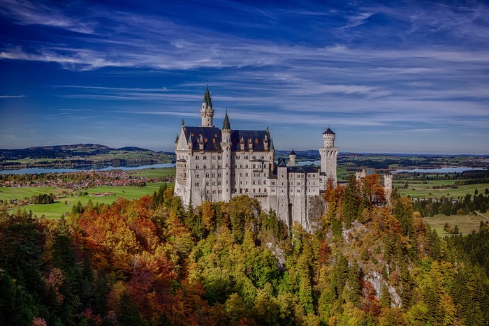 Neuschwanstein Castle in Bavaria, Germany