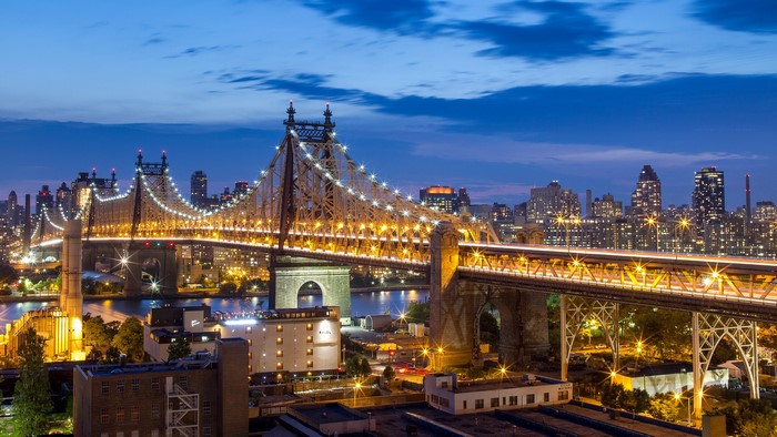Queensboro Bridge at Dusk, New York City