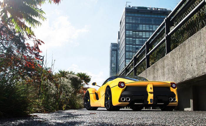 Yellow LaFerrari Supercar