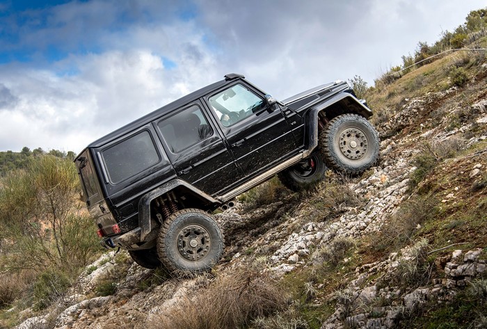 Black Mercedes-Benz G500 4x4 Off-Roading