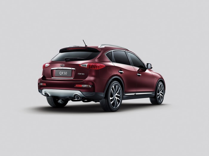 2016 Infiniti QX50 Wine Color Back View