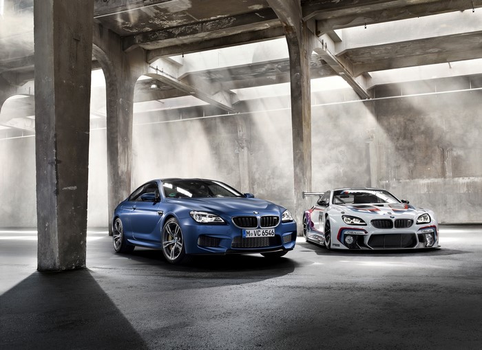 2015 BMW M6 GT3 and BMW M6 in a warehouse