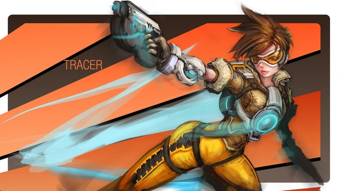 Tracer from Overwatch with pistols