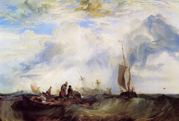 The Entrance to the Meuse: The "Tempest" by William Turner