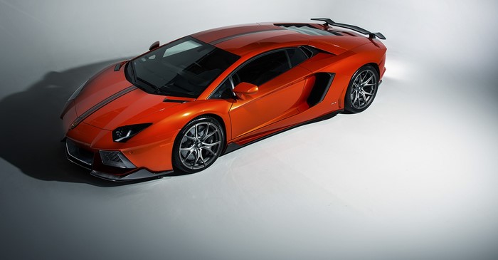 Orange Lamborghini Aventador LP-700-4