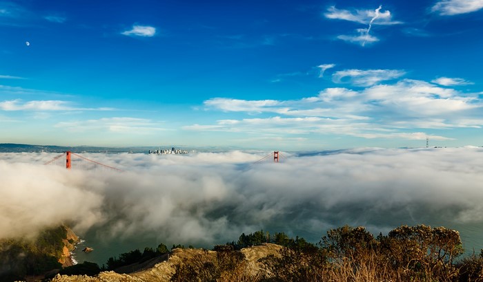 Golden Gate Bridge San Francisco Fog USA
