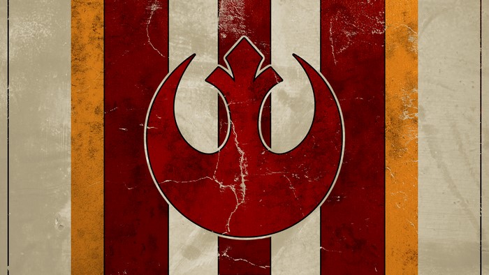 Star Wars Rebel Alliance Logo with Stripes