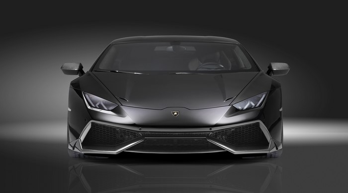 4K Grey Lamborghini Huracan LP 610-4 Front View