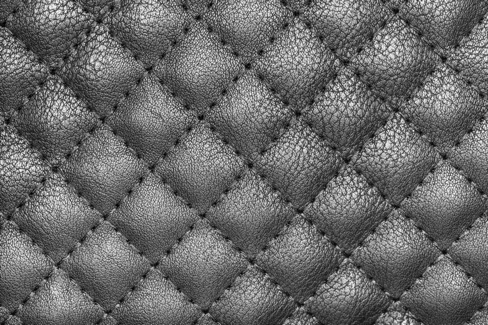 Quilted Grey Leather Texture