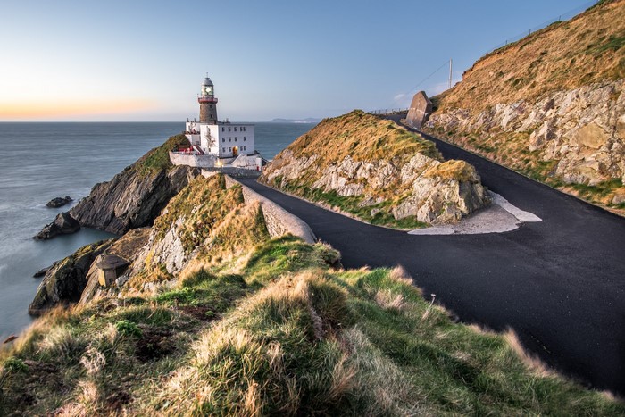 Baily Lighthouse on the coast of Dublin, Ireland