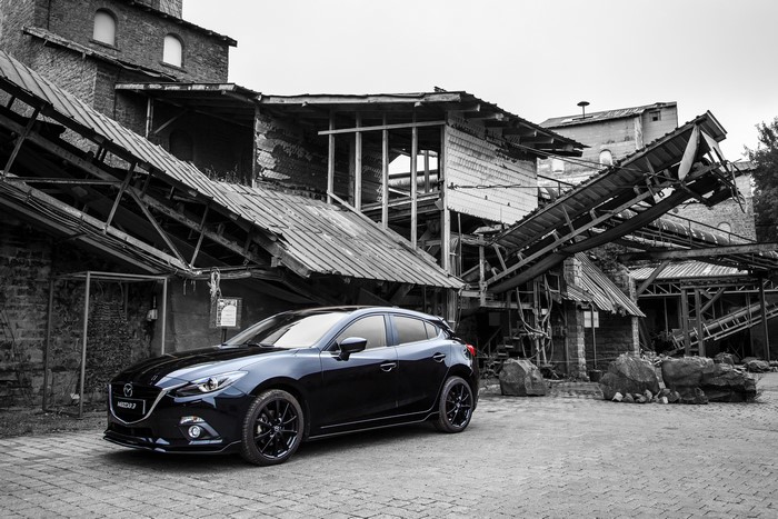 Black 2015 Mazda 3 Sedan