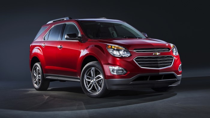 Red Chevrolet Equinox SUV