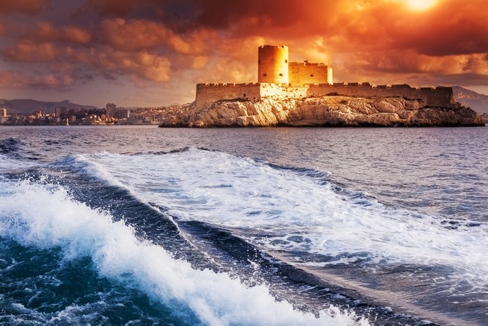 Chateau d'If castle on island near Marseille, France