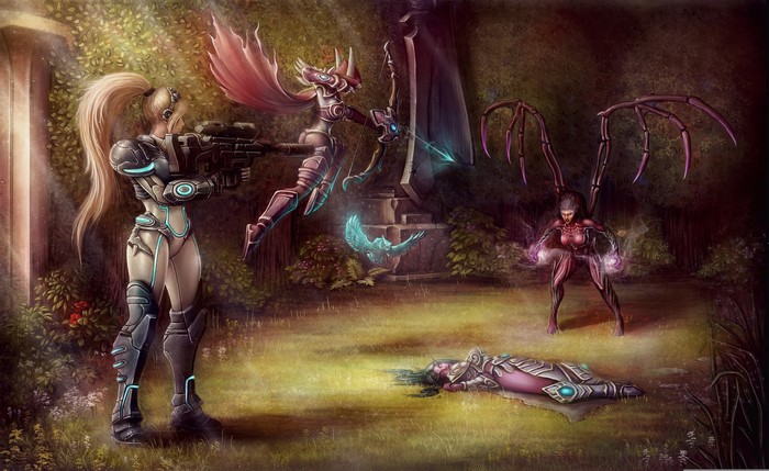 Nova Terra and Sylvanas from StarCraft and Heroes of the Storm