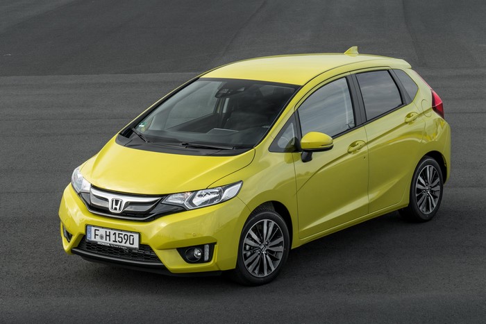 Yellow 2015 Honda Jazz