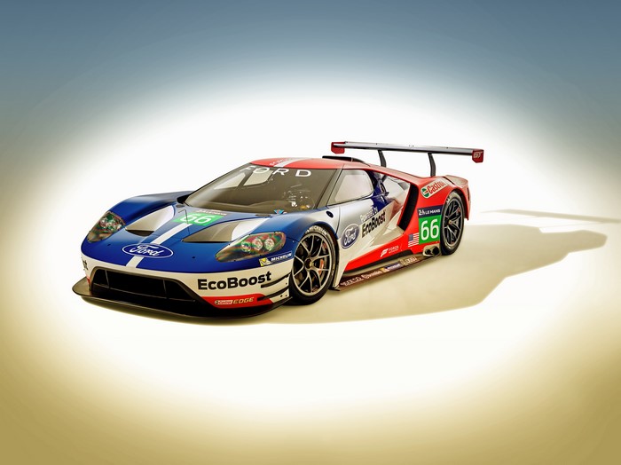 4K 2016 Ford GT Race Car