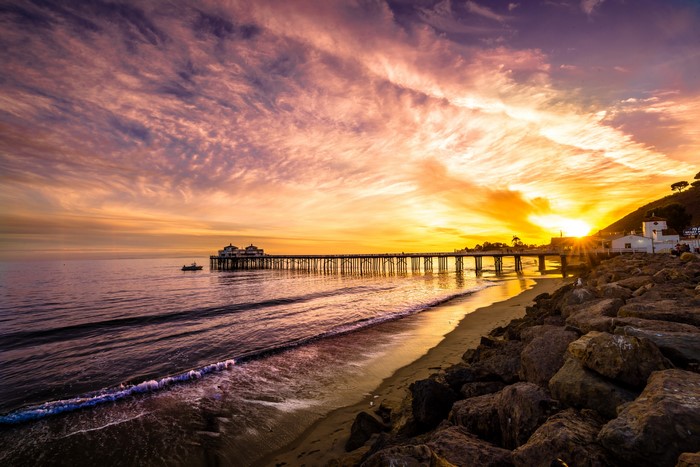 Malibu Pier at Sunset