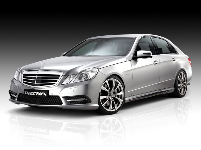 Silver 2013 Mercedes-Benz E 500 Piecha Design GT-R W212