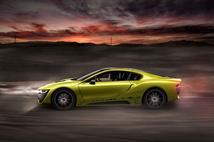 4K 2015 Rinspeed Etos concept (BMW i8) tuning
