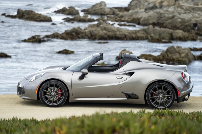 2016 Alfa Romeo 4C Spider parked by the coast