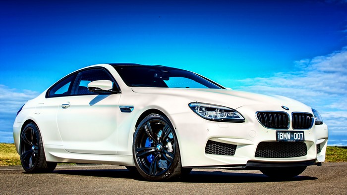 White 2015 BMW M6 Coupe