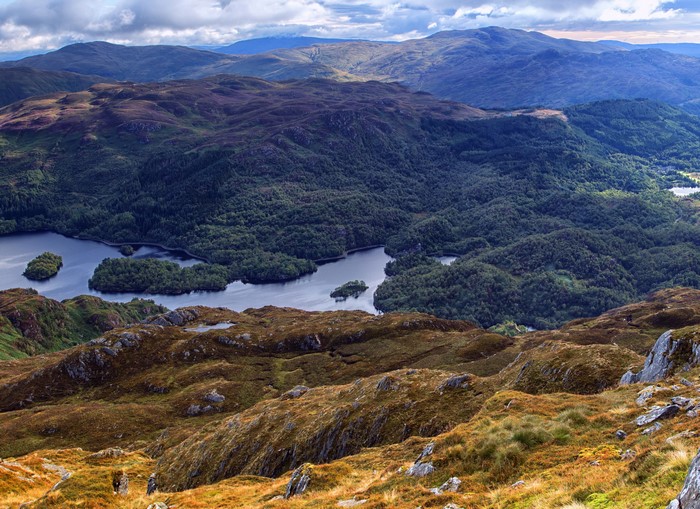 Loch Drunkie, Scotland - Mountains, Lake, and Forests