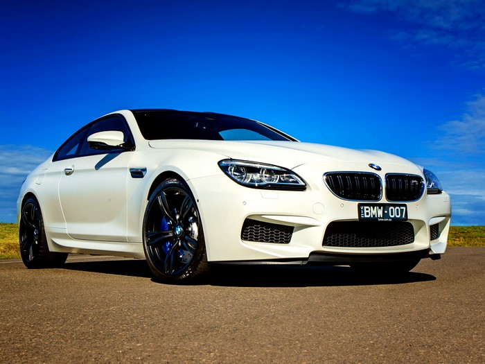 White 2015 BMW M6 Coupe AU-spec F13