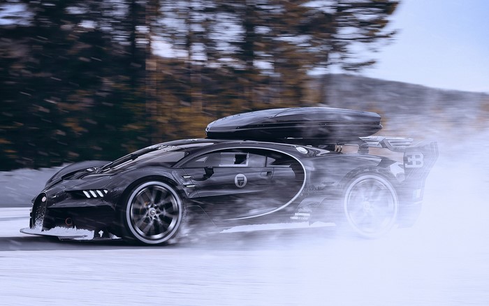 Bugatti Vision Gran Turismo on Snow