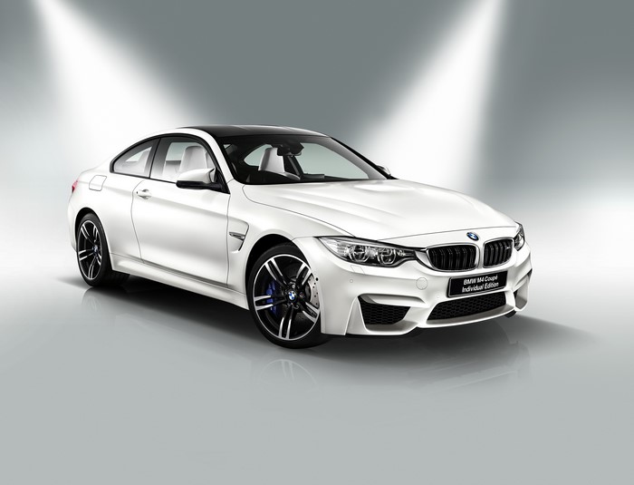 White BMW M4 Coupe Individual Edition