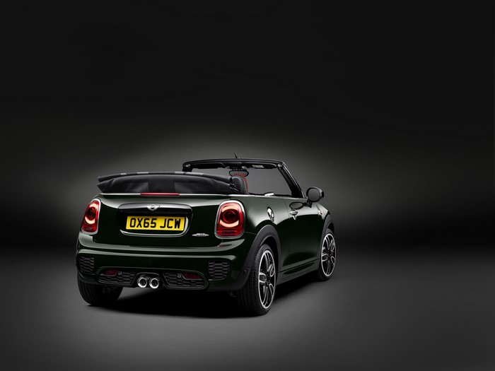 4K 2016 John Cooper Works convertible Mini Cabriolet back view